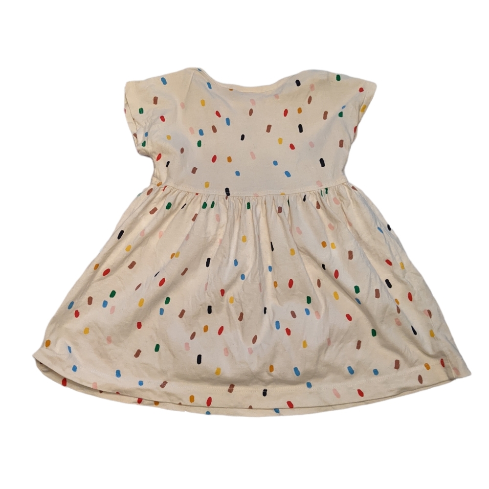 Hanna Andersson dress size 18-24 months rainbow dots abstract print